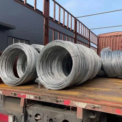 Cable recubierto de zinc por inmersión en caliente Alambre de acero galvanizado para la fabricación de envases para edificios